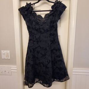 Vintage Zum Zum Black Prom Dress Size 11-12